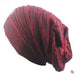 Wholesale two-tone pleated woolen knit hat JDC-FH-GSXK002 Fashionhat JoyasDeChina red One size Wholesale Jewelry JoyasDeChina Joyas De China