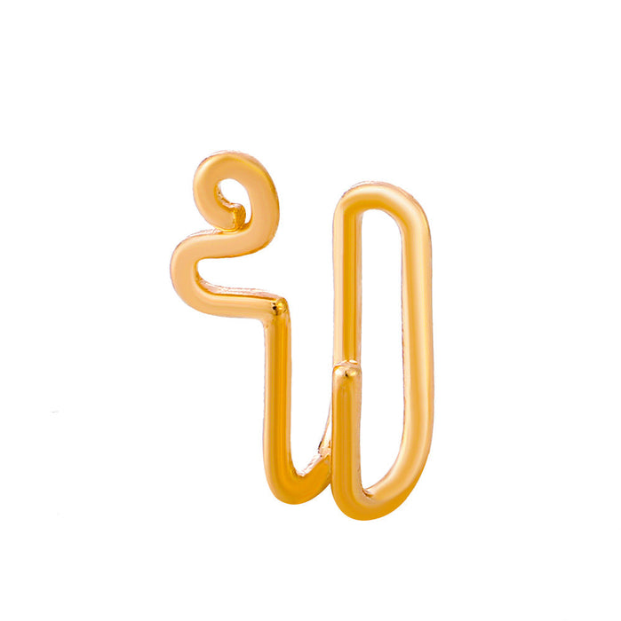 Wholesale U-shaped nose clip with Rhinestone free perforation Piercings JDC-NS-D004 Piercings 晴雯 11174 Wholesale Jewelry JoyasDeChina Joyas De China