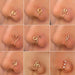 Wholesale U-shaped nose clip with Rhinestone free perforation Piercings JDC-NS-D004 Piercings 晴雯 Wholesale Jewelry JoyasDeChina Joyas De China