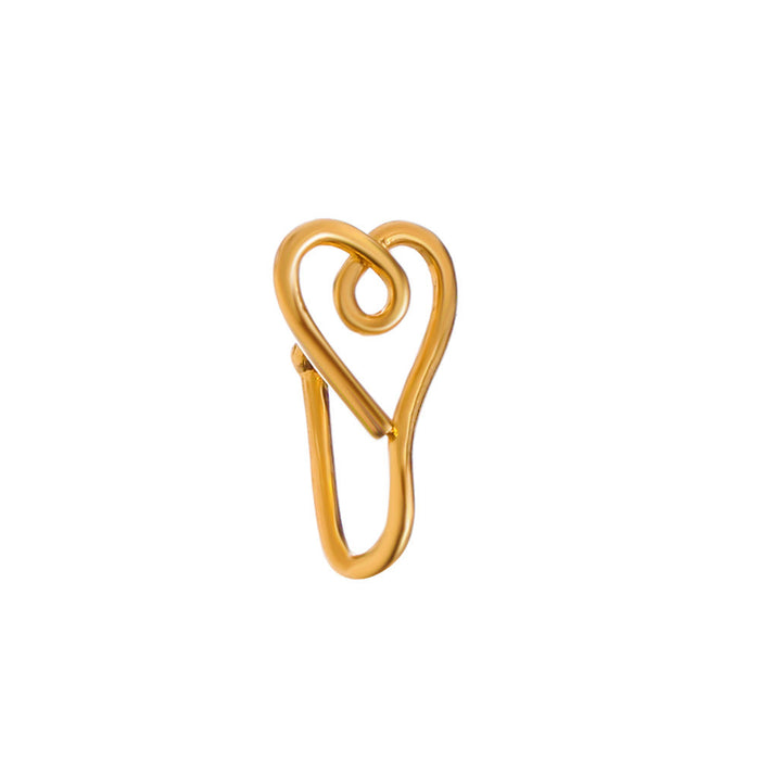 Wholesale U-shaped nose clip with Rhinestone free perforation Piercings JDC-NS-D004 Piercings 晴雯 A-830 Wholesale Jewelry JoyasDeChina Joyas De China