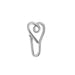 Wholesale U-shaped nose clip with Rhinestone free perforation Piercings JDC-NS-D004 Piercings 晴雯 A-831 Wholesale Jewelry JoyasDeChina Joyas De China