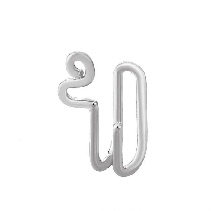 Wholesale U-shaped nose clip with Rhinestone free perforation Piercings JDC-NS-D004 Piercings 晴雯 K11176 Wholesale Jewelry JoyasDeChina Joyas De China