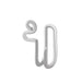 Wholesale U-shaped nose clip with Rhinestone free perforation Piercings JDC-NS-D004 Piercings 晴雯 K11176 Wholesale Jewelry JoyasDeChina Joyas De China