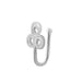 Wholesale U-shaped nose clip with Rhinestone free perforation Piercings JDC-NS-D004 Piercings 晴雯 K4578 Wholesale Jewelry JoyasDeChina Joyas De China