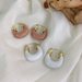 Wholesale u-shaped resin earrings JDC-ES-W397 Earrings JoyasDeChina Wholesale Jewelry JoyasDeChina Joyas De China