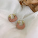 Wholesale u-shaped resin earrings JDC-ES-W397 Earrings JoyasDeChina B pink Wholesale Jewelry JoyasDeChina Joyas De China