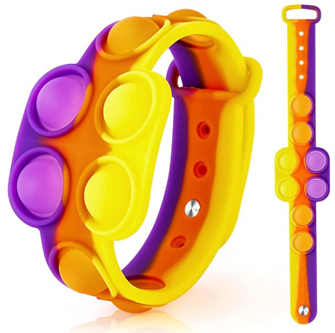 Wholesale Unzip and pinch bubble bracelet JDC-FT-HC019 fidgets toy 华创 Rainbow Wholesale Jewelry JoyasDeChina Joyas De China