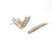 Wholesale V-shaped alloy crystal leaf hairpin JDC-HC-JE004 Hair Clips 璟恩 Wholesale Jewelry JoyasDeChina Joyas De China