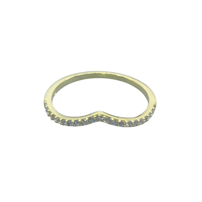 Wholesale V-shaped heart diamond ring JDC-RS-Liuliu003 Rings 六六 Wholesale Jewelry JoyasDeChina Joyas De China