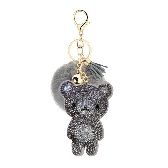 Wholesale velvet bear key chain MOQ ≥ 10 JDC-KC-YZ005 Keychains 永泽 4.minimum 10 pieces for wholesale Wholesale Jewelry JoyasDeChina Joyas De China