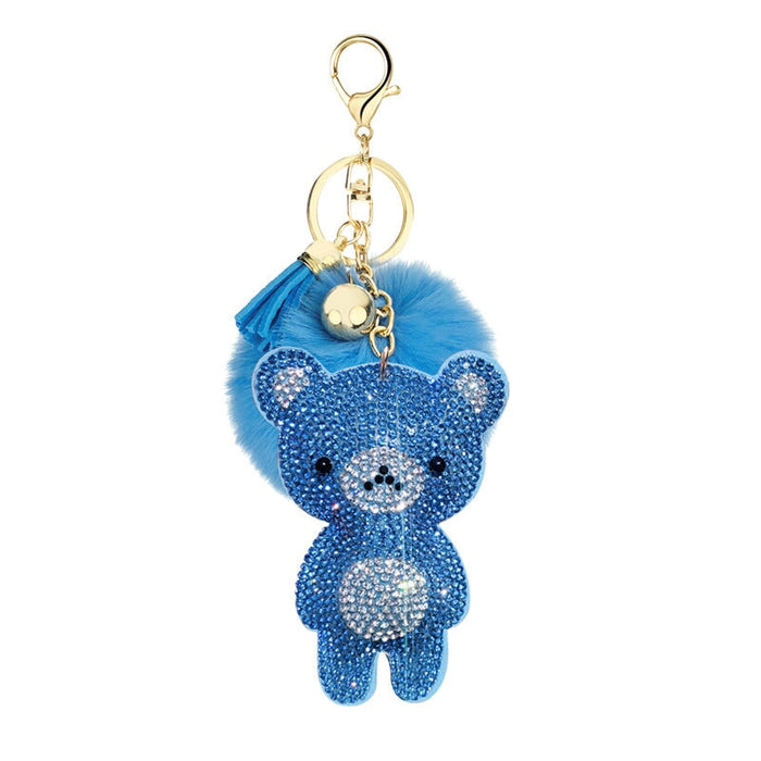 Wholesale velvet bear key chain MOQ ≥ 10 JDC-KC-YZ005 Keychains 永泽 6.minimum 10 pieces for wholesale Wholesale Jewelry JoyasDeChina Joyas De China