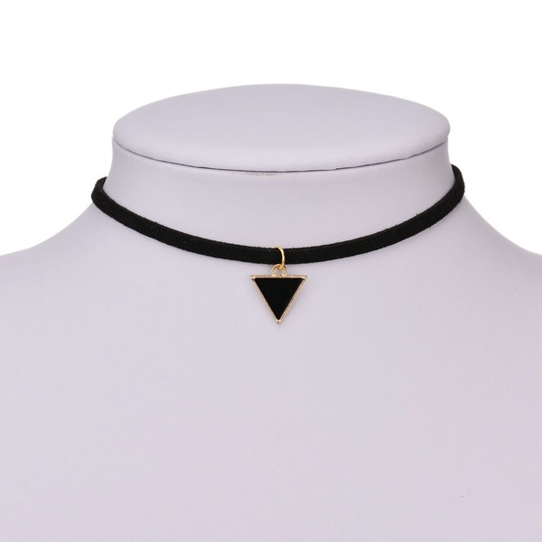 Bulk Jewelry Wholesale velvet triangle necklaces JDC-NE-bq011 Wholesale factory from China YIWU China