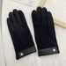 Wholesale velvet warm and windproof wool men's gloves JDC-GS-BX-001 Gloves 伯循 black one size Wholesale Jewelry JoyasDeChina Joyas De China