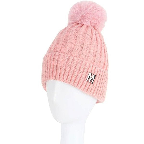 Wholesale versatile wool ball wool cap JDC-FH-GSXR043 Fashionhat 新锐 pink One size fits all Wholesale Jewelry JoyasDeChina Joyas De China