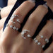 Bulk Jewelry Wholesale vintage 5-Piece Diamond Set Ring JDC-RS-c053 Wholesale factory from China YIWU China