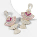 Wholesale Vintage acrylic fan-shaped earrings for women JDC-ES-JL713 Earrings 氿乐 Wholesale Jewelry JoyasDeChina Joyas De China