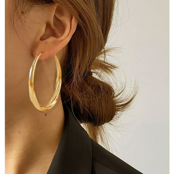 Wholesale Vintage alloy geometric hoop earrings JDC-ES-GSTC026 Earrings JoyasDeChina Wholesale Jewelry JoyasDeChina Joyas De China