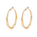 Wholesale Vintage alloy geometric hoop earrings JDC-ES-GSTC026 Earrings JoyasDeChina golden Wholesale Jewelry JoyasDeChina Joyas De China