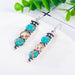 Wholesale vintage betel crystal long turquoise earrings JDC-ES-saip043 Earrings 赛蒲 Wholesale Jewelry JoyasDeChina Joyas De China