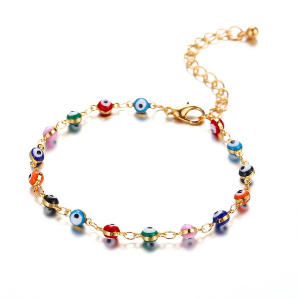 Bulk Jewelry Wholesale vintage bohemian style color eye anklet JDC-AS-F325 Wholesale factory from China YIWU China