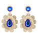 Wholesale Vintage court style metal diamond earrings JDC-ES-JQ099 Earrings JoyasDeChina 1 Blue Wholesale Jewelry JoyasDeChina Joyas De China