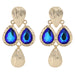 Wholesale Vintage court style metal diamond earrings JDC-ES-JQ099 Earrings JoyasDeChina 3 Blue Wholesale Jewelry JoyasDeChina Joyas De China