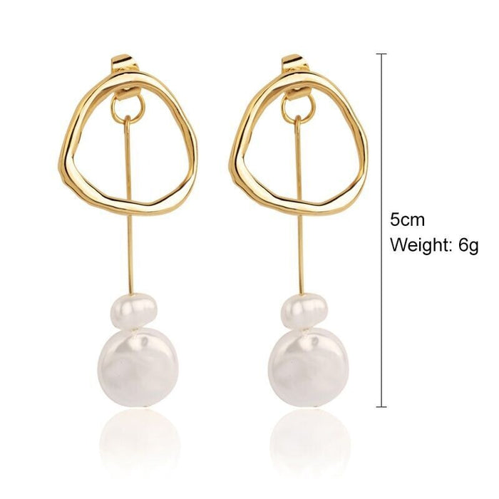 Wholesale vintage court style pearl stud earrings JDC-ES-ManY002 Earrings 满溢 11 Wholesale Jewelry JoyasDeChina Joyas De China