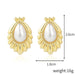 Wholesale vintage court style pearl stud earrings JDC-ES-ManY002 Earrings 满溢 Wholesale Jewelry JoyasDeChina Joyas De China