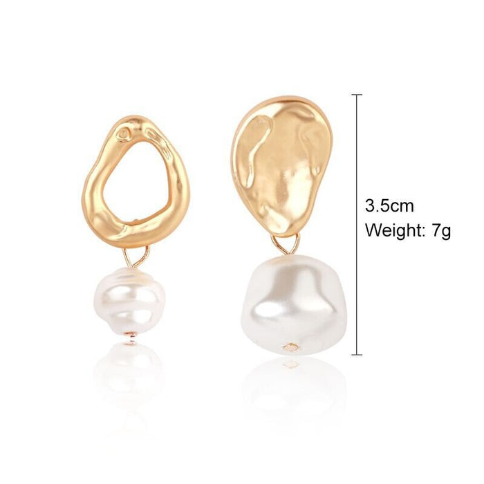 Wholesale vintage court style pearl stud earrings JDC-ES-ManY002 Earrings 满溢 8 Wholesale Jewelry JoyasDeChina Joyas De China
