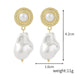 Wholesale vintage court style pearl stud earrings JDC-ES-ManY002 Earrings 满溢 Wholesale Jewelry JoyasDeChina Joyas De China