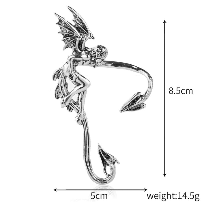 Wholesale vintage genie wing geometric alloy stud earrings JDC-ES-ManY005 Earrings 满溢 Wholesale Jewelry JoyasDeChina Joyas De China