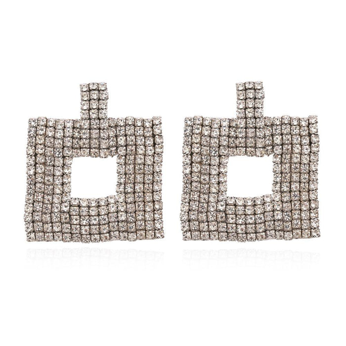 Wholesale Vintage geometric alloy diamond earrings JDC-ES-MY099 Earrings JoyasDeChina white Wholesale Jewelry JoyasDeChina Joyas De China