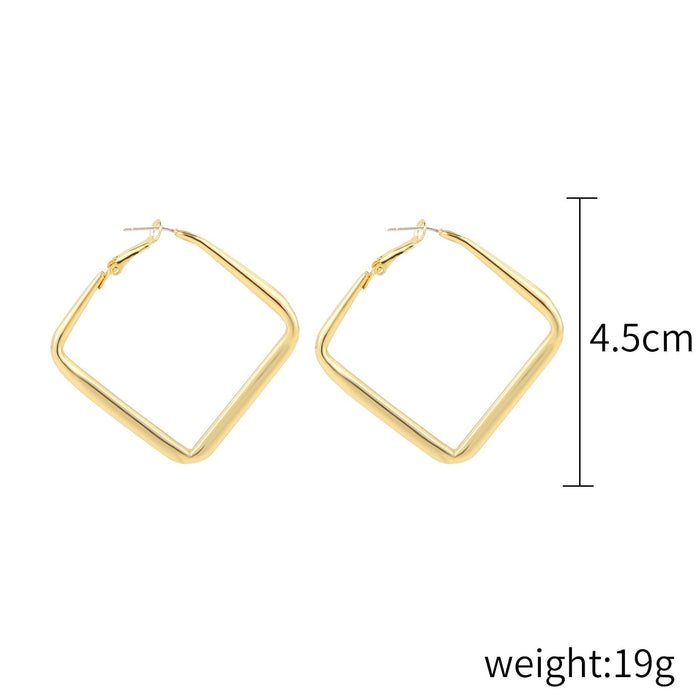 Wholesale vintage gold pearl geometric metal earrings JDC-ES-ManY011 Earrings 满溢 Wholesale Jewelry JoyasDeChina Joyas De China