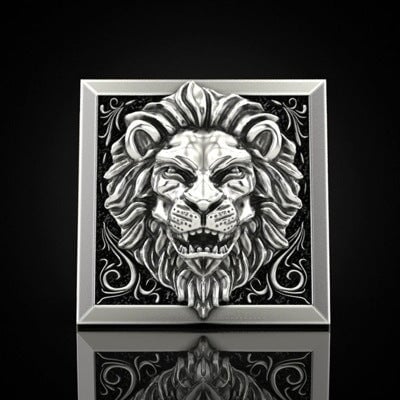 Wholesale vintage lion two-piece alloy ring JDC-RS-hengzi004 Rings 恒姿 Wholesale Jewelry JoyasDeChina Joyas De China