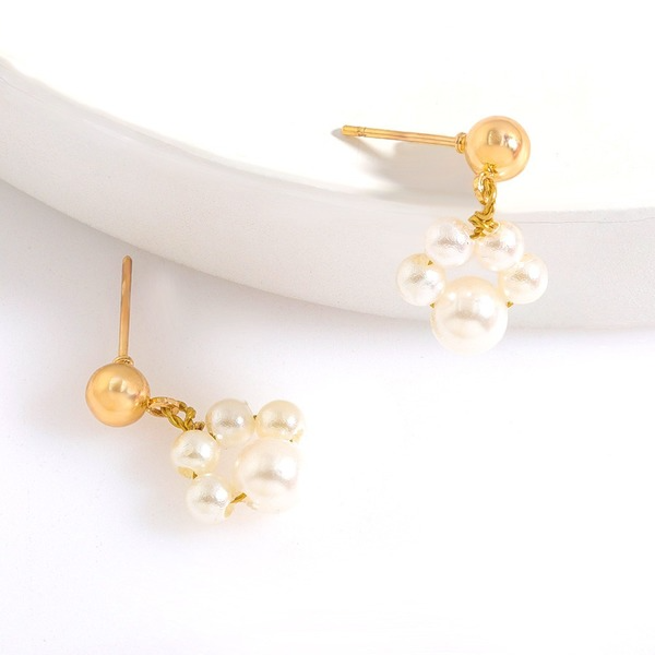Wholesale vintage pearl alloy earrings JDC-ES-JQ156 Earrings JoyasDeChina Wholesale Jewelry JoyasDeChina Joyas De China