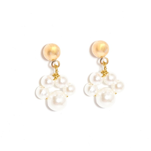 Wholesale vintage pearl alloy earrings JDC-ES-JQ156 Earrings JoyasDeChina Wholesale Jewelry JoyasDeChina Joyas De China