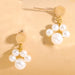 Wholesale vintage pearl alloy earrings JDC-ES-JQ156 Earrings JoyasDeChina as shown Wholesale Jewelry JoyasDeChina Joyas De China