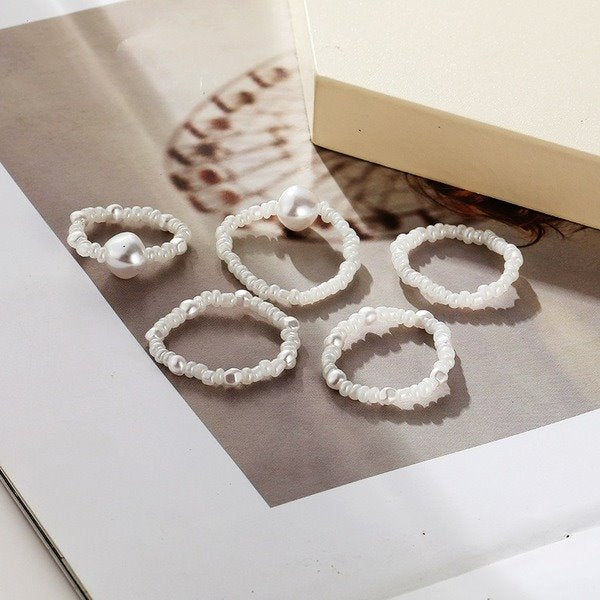 Wholesale vintage rice bead ring ring JDC-RS-F605 Rings 韩之尚 Wholesale Jewelry JoyasDeChina Joyas De China