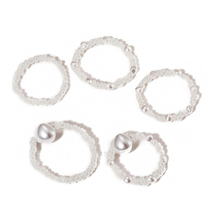 Wholesale vintage rice bead ring ring JDC-RS-F605 Rings 韩之尚 54959 Wholesale Jewelry JoyasDeChina Joyas De China