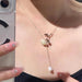Wholesale vintage rose camellia flower necklace JDC-NE-CanZ001 Necklaces 阿柴 Wholesale Jewelry JoyasDeChina Joyas De China