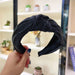 Wholesale Vintage sponge Headband JDC-HD-SJ074 Headband JoyasDeChina 3D snake knot black Wholesale Jewelry JoyasDeChina Joyas De China