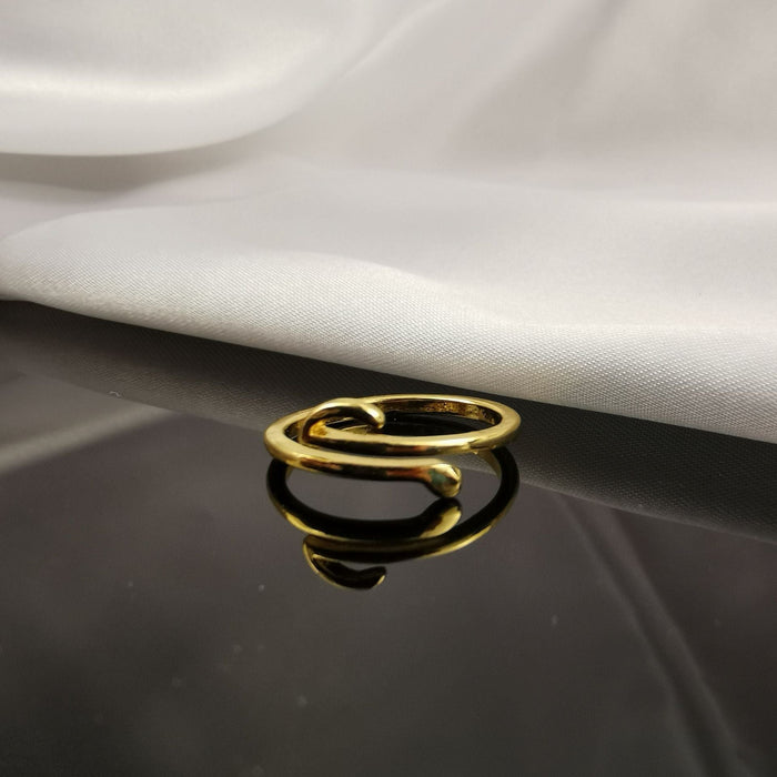 Wholesale Vintage stereo belt wool ring JDC-RS-NS011 Rings 尼森 smooth faced snake opening adjustable Wholesale Jewelry JoyasDeChina Joyas De China
