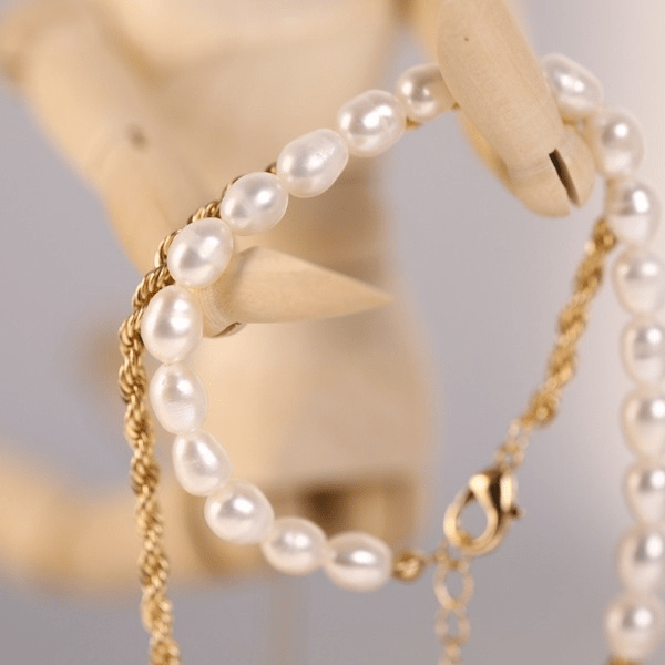 Wholesale vintage stitching twist chain natural baroque pearl necklace JDC-NE-Jif044 Necklaces 集沣 Wholesale Jewelry JoyasDeChina Joyas De China