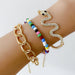 Wholesale vintage vintage snake-cut rice bead bracelet three-piece set JDC-BT-Yida002 Bracelet 宜达 Wholesale Jewelry JoyasDeChina Joyas De China