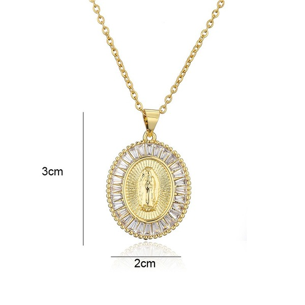 Bulk Jewelry Wholesale Vintage Virgin Mary necklace JDC-ag117 Wholesale factory from China YIWU China
