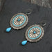 Wholesale vintage western-style turquoise earrings JDC-ES-saip039 Earrings 赛蒲 Wholesale Jewelry JoyasDeChina Joyas De China
