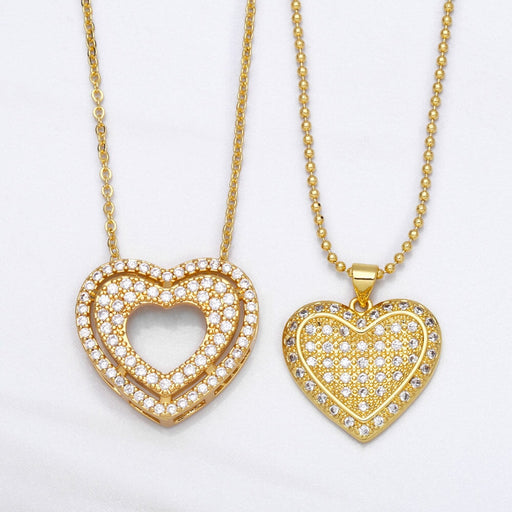 Wholesale Vintage zircon Love Necklace JDC-NE-AS567 Necklaces 翱昇 Wholesale Jewelry JoyasDeChina Joyas De China