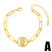 Wholesale Virgin Mary Copper Plated 18k Gold Bracelet JDC-BT-AS-020 Bracelet 翱�N A Wholesale Jewelry JoyasDeChina Joyas De China