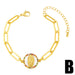 Wholesale Virgin Mary Copper Plated 18k Gold Bracelet JDC-BT-AS-020 Bracelet 翱�N B Wholesale Jewelry JoyasDeChina Joyas De China