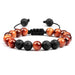 Wholesale Volcanic Lava Stone Beaded Braided Bracelet JDC-BT-JiuJ024 Bracelet 九江 chenghuangcaihu Wholesale Jewelry JoyasDeChina Joyas De China